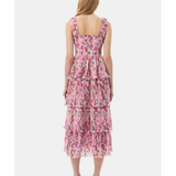 Pleated Georgette Smock Midi Dress - Endless - UAE Rental and Resale for Women's Fashion