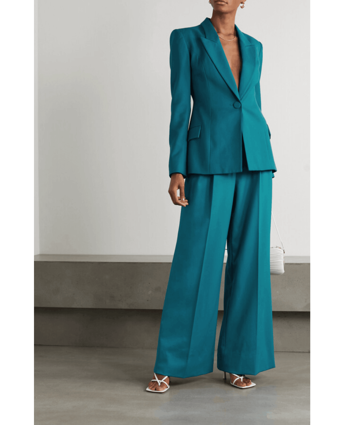 Pleated Wool-gabardine Wide-leg Pants - Endless - UAE Rental and Resale for Women's Fashion