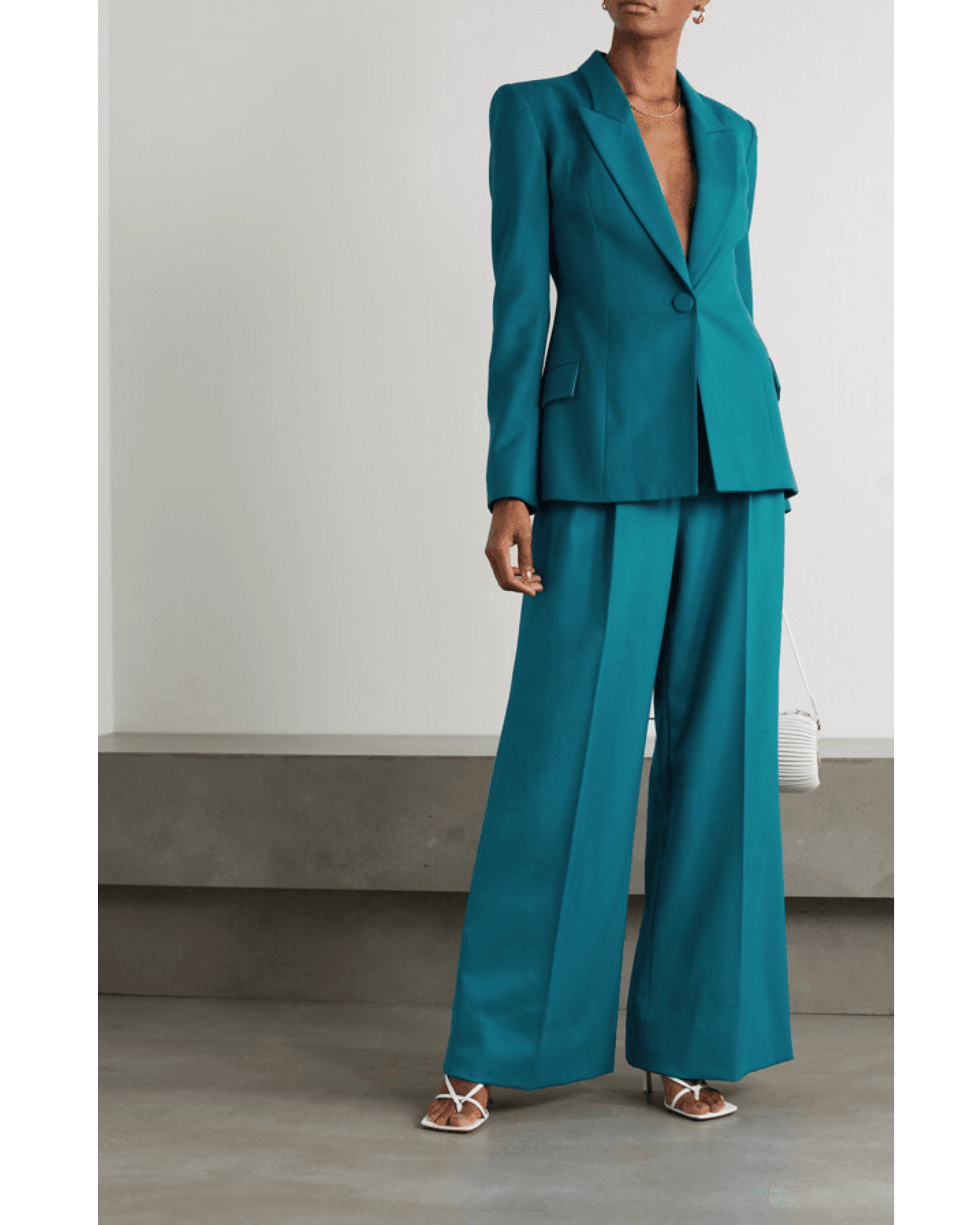 Pleated Wool-gabardine Wide-leg Pants - Endless - UAE Rental and Resale for Women's Fashion
