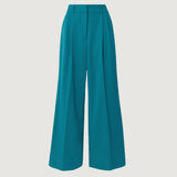 Pleated Wool-gabardine Wide-leg Pants - Endless - UAE Rental and Resale for Women's Fashion
