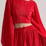 Plisse Co-ord Set - Endless - UAE Rental and Resale for Women's Fashion