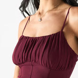 Plum Summer Midi Dress - Endless - UAE Rental and Resale for Women's Fashion