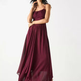 Plum Summer Midi Dress - Endless - UAE Rental and Resale for Women's Fashion