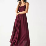 Plum Summer Midi Dress - Endless - UAE Rental and Resale for Women's Fashion