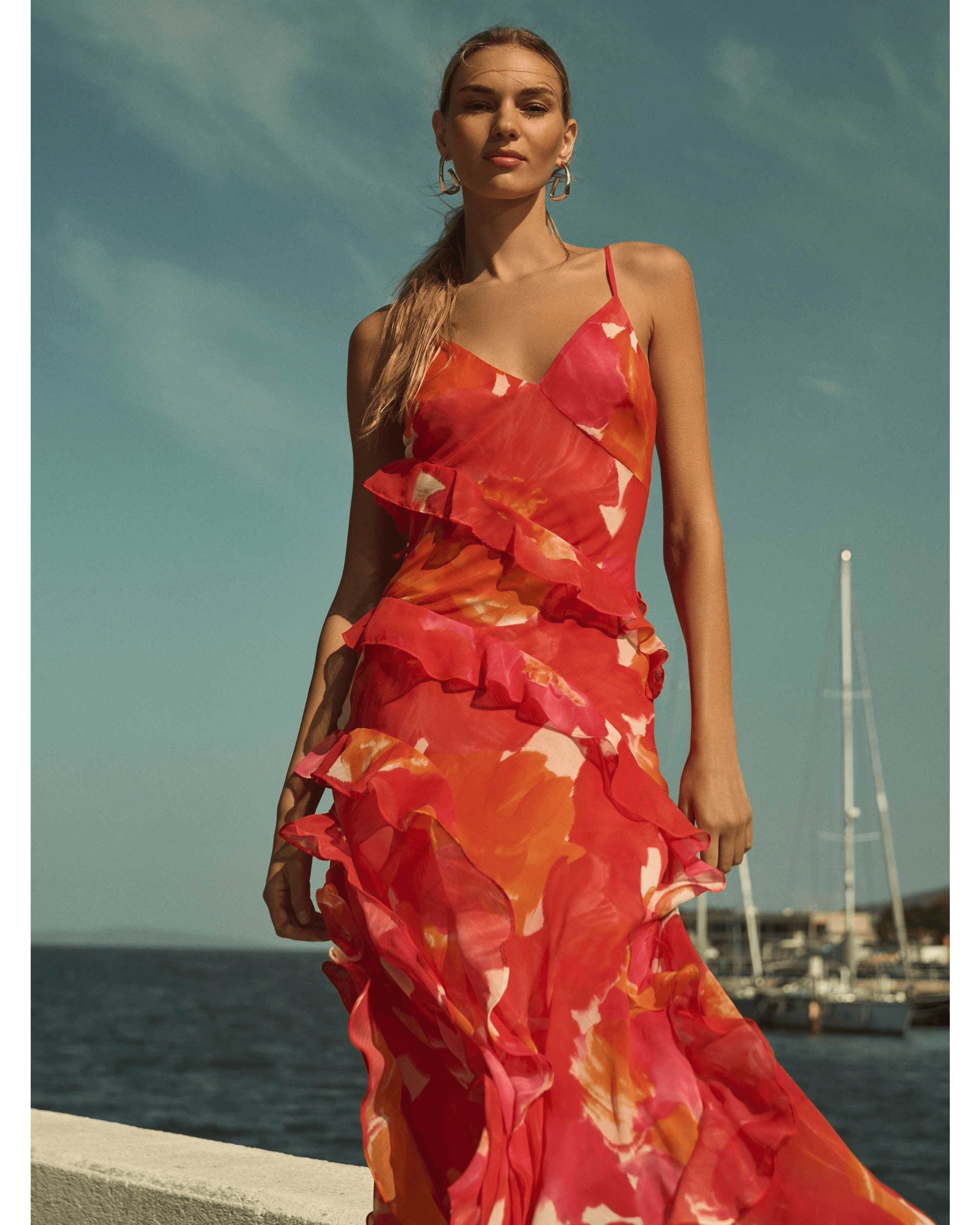 Poppy Ruffle Gown - Endless - UAE Rental and Resale for Women's Fashion