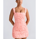 Posy Floral-Applique Corset Mini Dress - Endless - UAE Rental and Resale for Women's Fashion