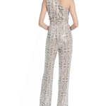 Printed Sequin Asymmetrical Jumpsuit - Endless - UAE Rental and Resale for Women's Fashion