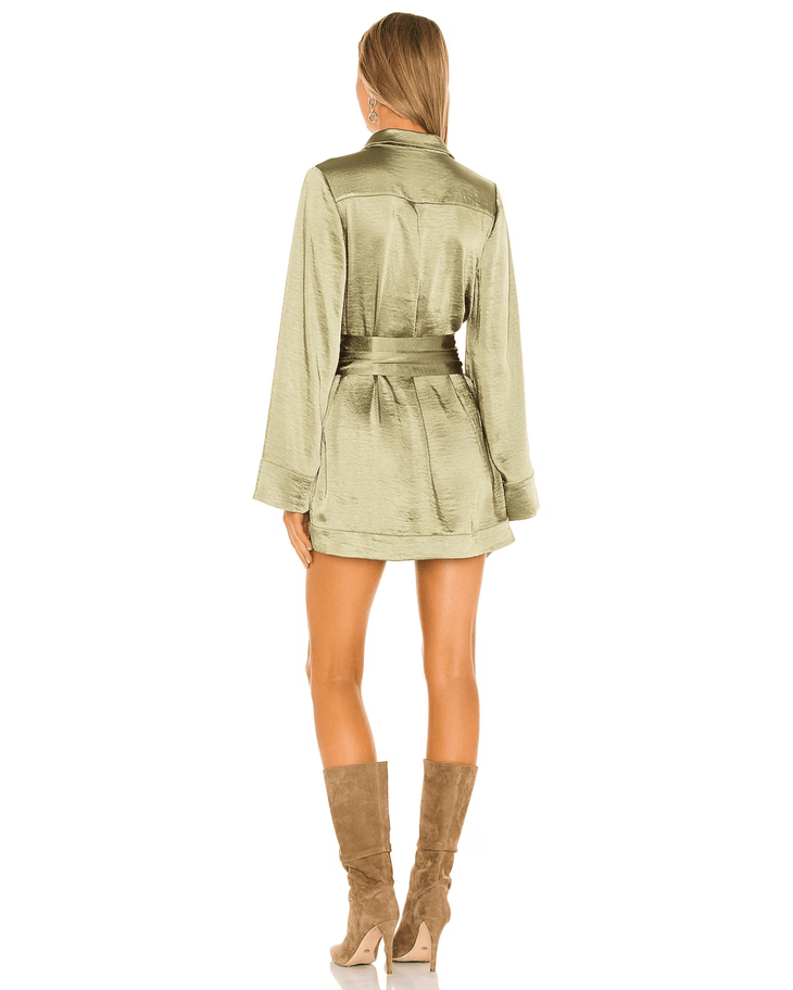 Priscilla Mini Dress in Sage - Endless - UAE Rental and Resale for Women's Fashion
