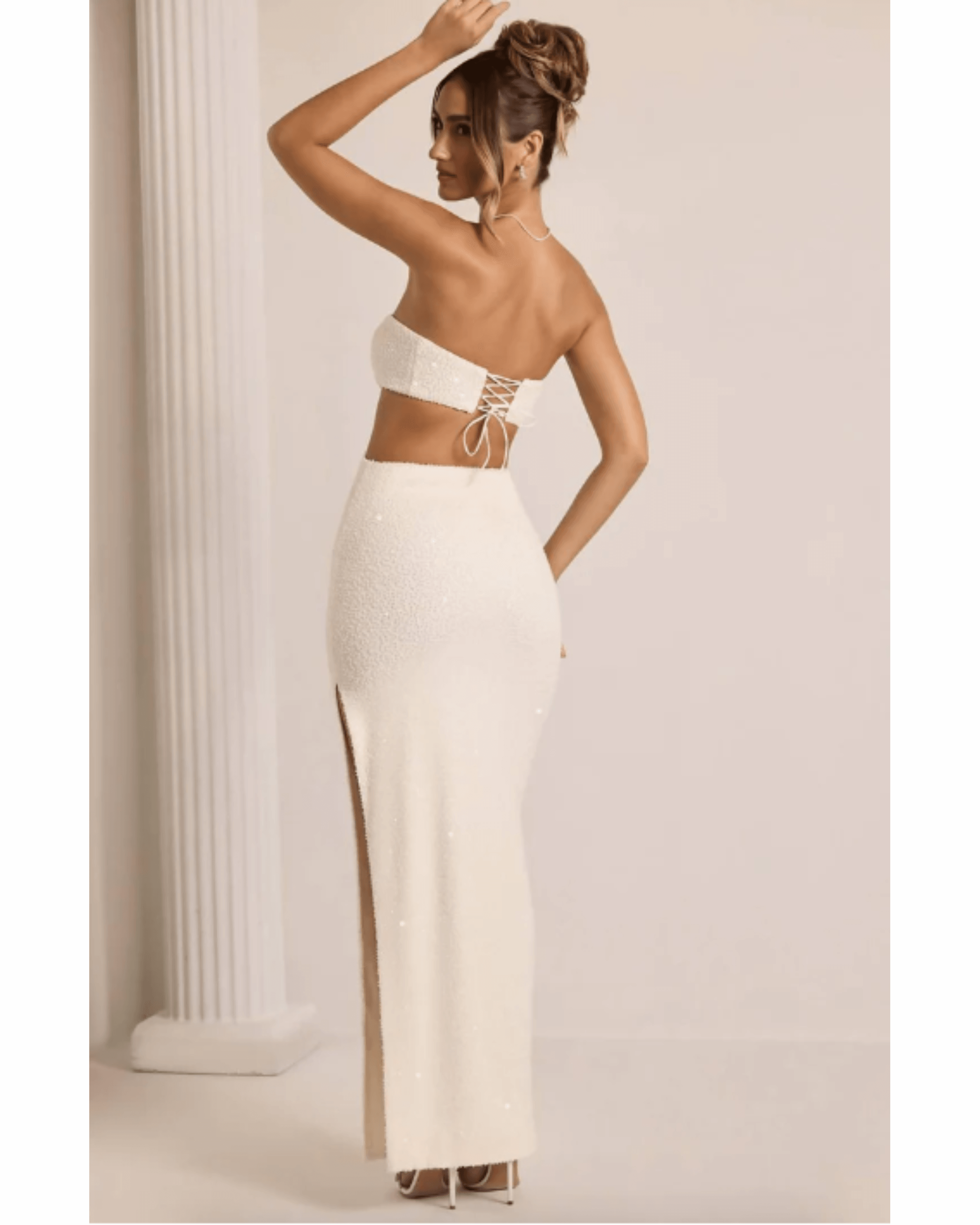 Provence Embellished Cut Out Maxi Dress - Endless - UAE Rental and Resale for Women's Fashion