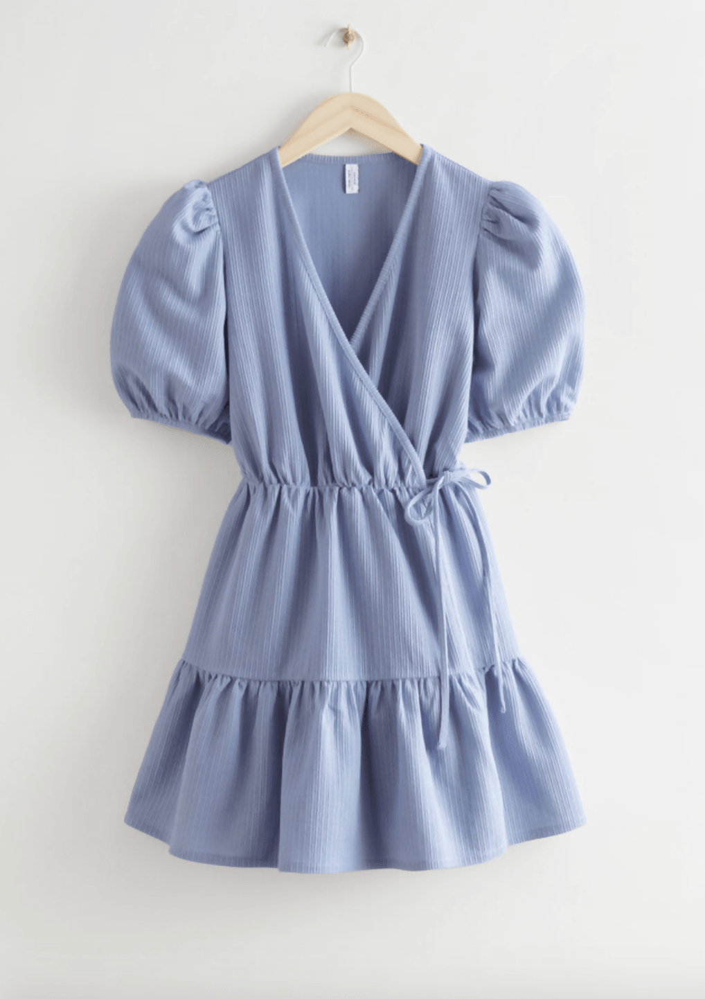Puff Sleeve Mini Wrap Dress - Endless