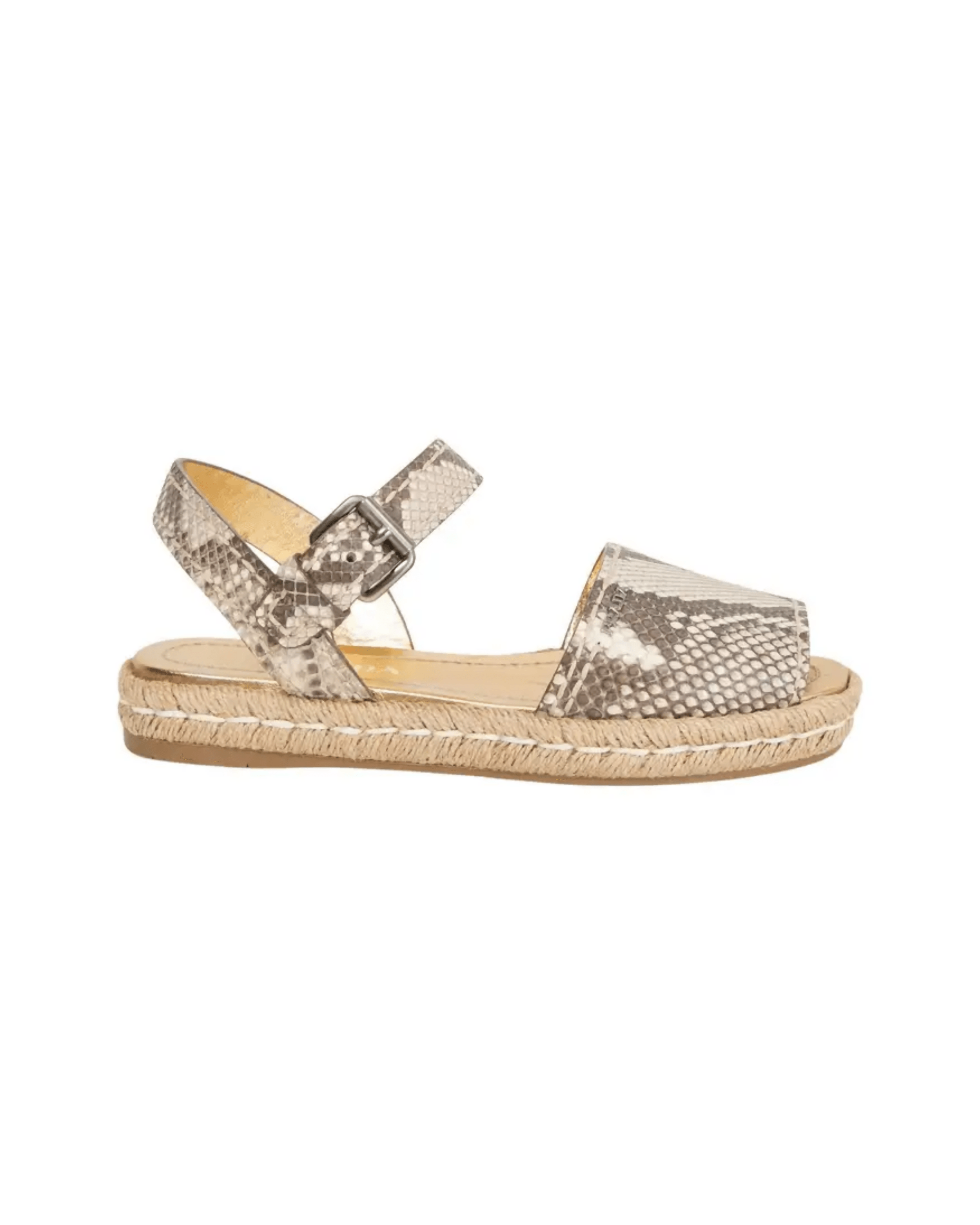 Python Flat Espadrille Sandals - Endless - UAE Rental and Resale for Women's Fashion