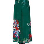 Emerald Wide Leg Pant with Gathered Pockets and Floral Print — Camilla | Endless UAE