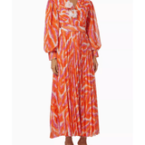 Quirrel Printed Maxi Dress in Plissé - Endless - UAE Rental and Resale for Women's Fashion
