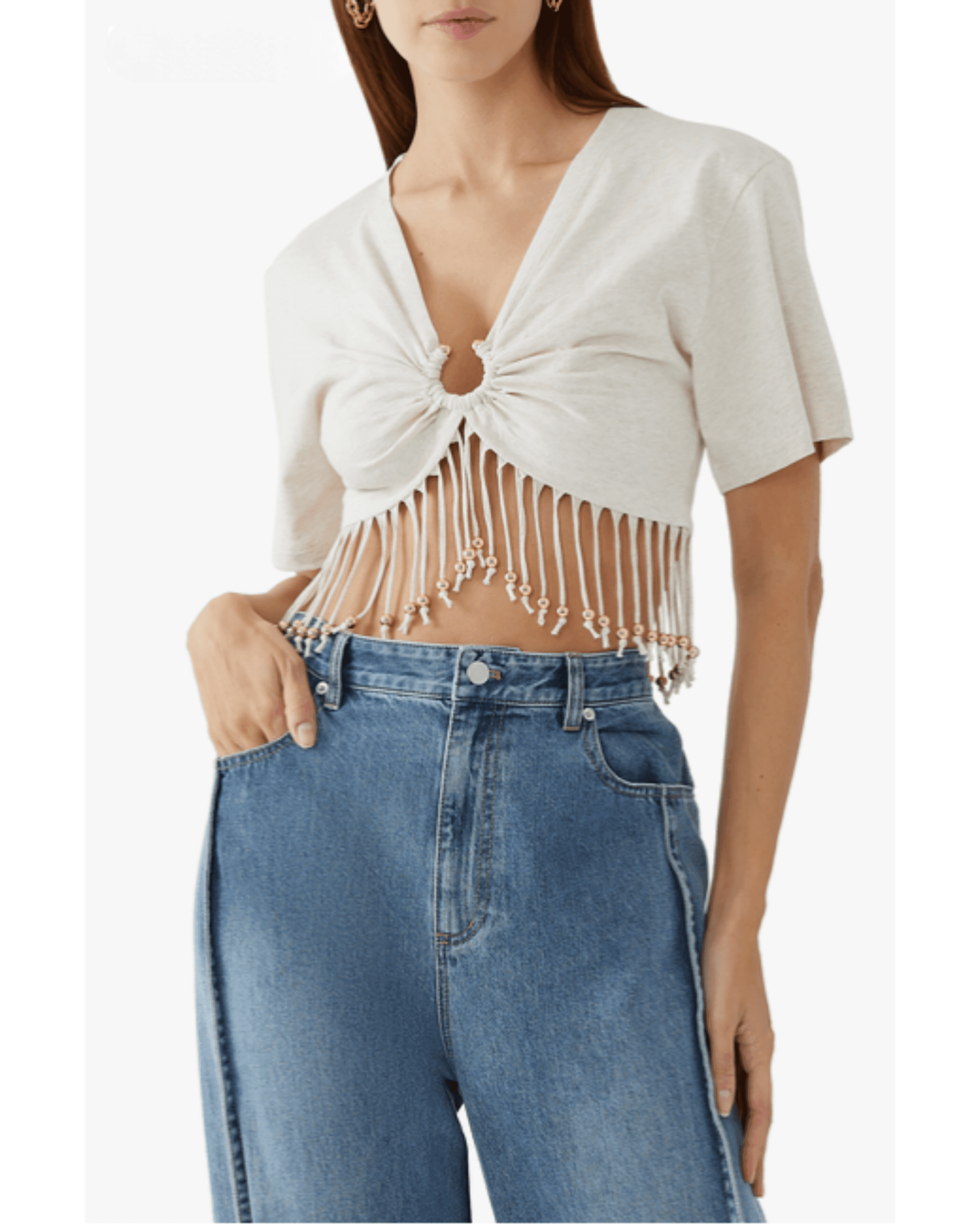 Rabanne Cropped Embellished Top - Endless - UAE Rental and Resale for Women's Fashion