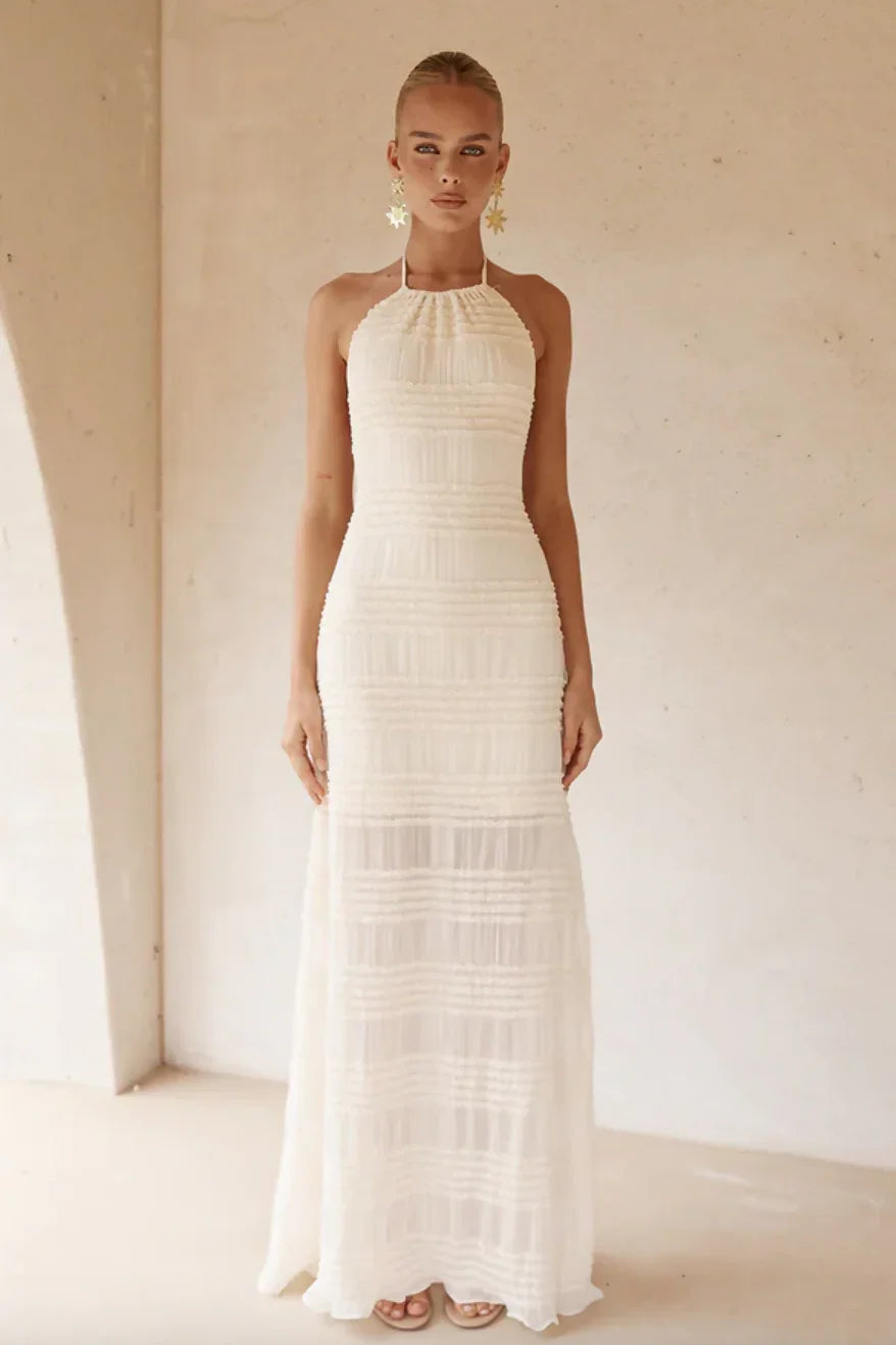 Ralita Maxi Dress in Cream - Endless - UAE Rental and Resale for Women's Fashion