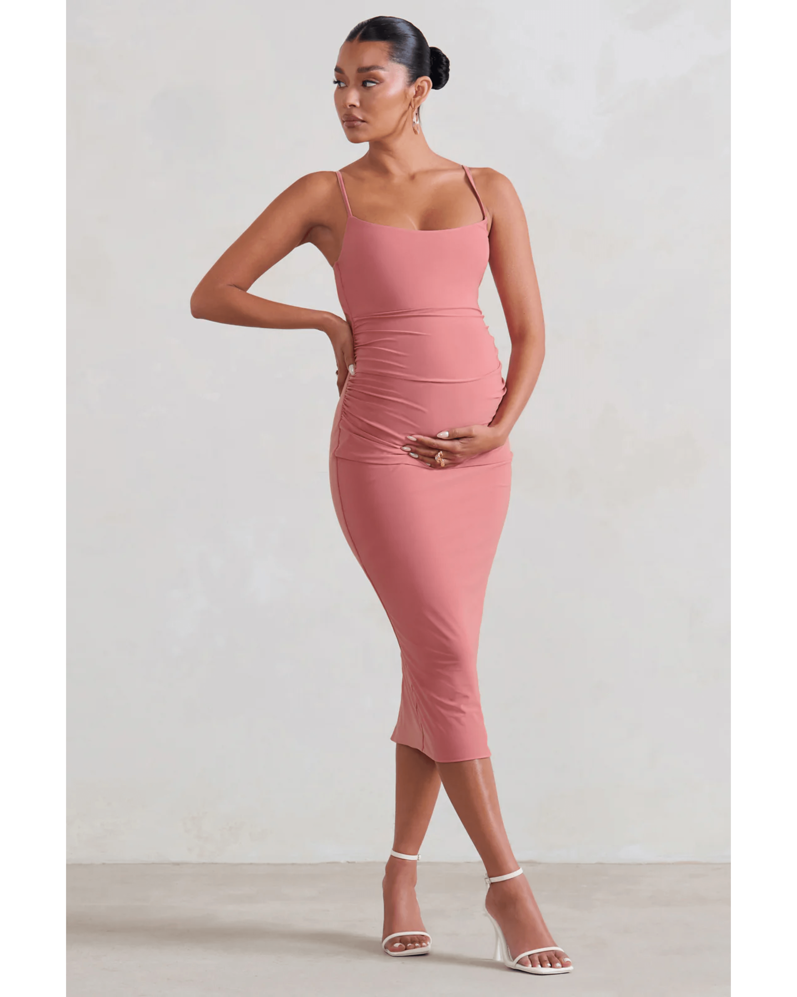 Raquel Maternity Cami Midi Dress - Endless - UAE Rental and Resale for Women's Fashion