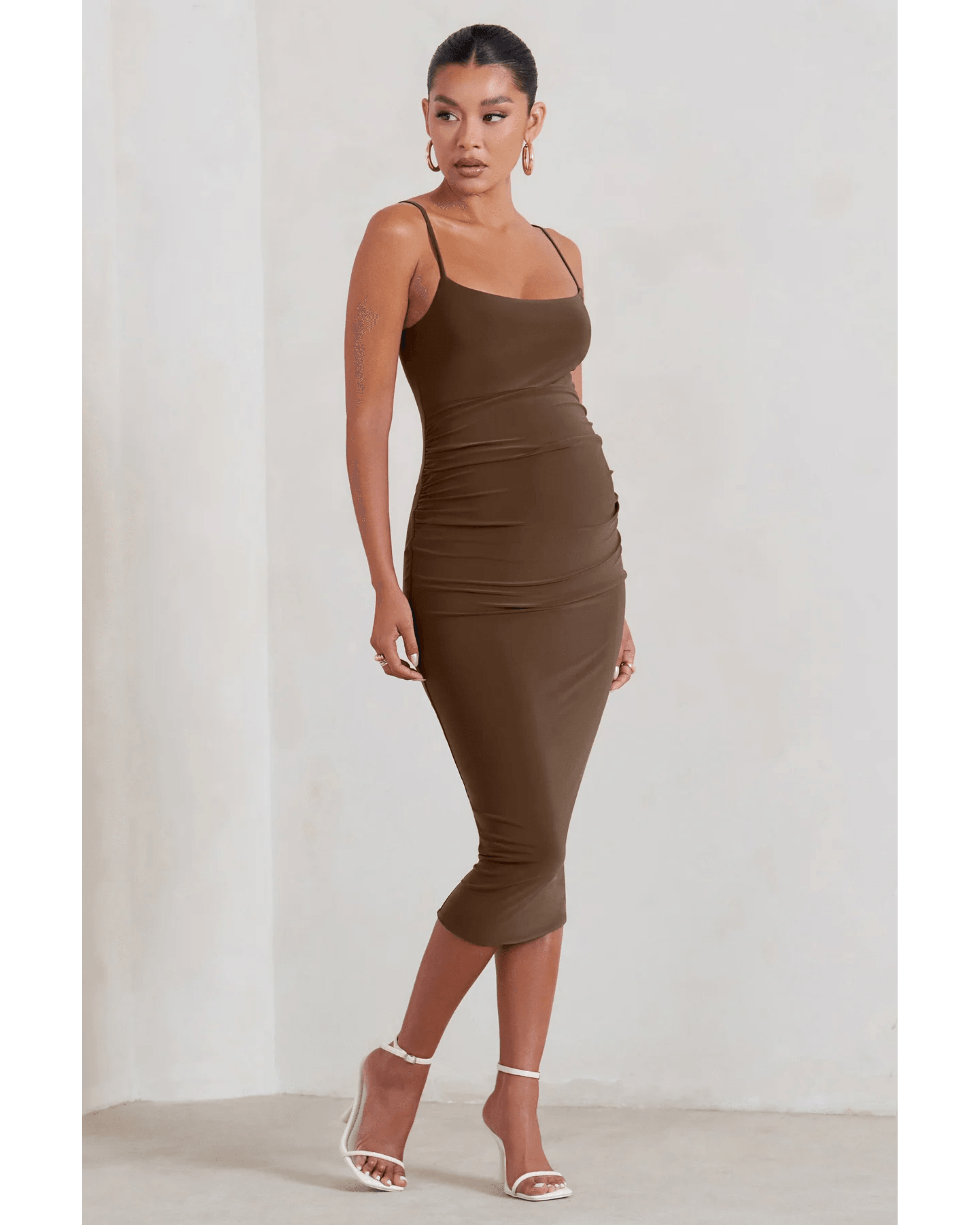 Raquel Maternity Cami Midi Dress - Endless - UAE Rental and Resale for Women's Fashion