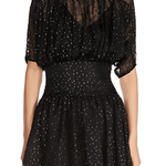 Rawson Black Polka-Dot Chiffon Dress - Endless - UAE Rental and Resale for Women's Fashion