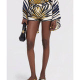 Ray Of Gold Print Cotton Shorts - Endless - UAE Rental and Resale for Women's Fashion