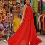 Red Halter Maxi Dress - Endless - UAE Rental and Resale for Women's Fashion