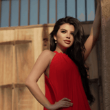 Red Halter Maxi Dress