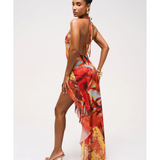 Reef Ruffle Detail Asymetric Dress - Endless - UAE Rental and Resale for Women's Fashion