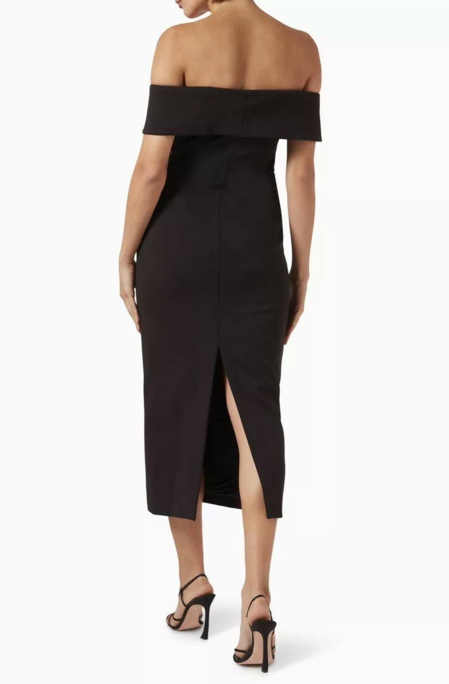 Revival Off Shoulder Midi Dress - Endless - UAE Rental and Resale for Women's Fashion
