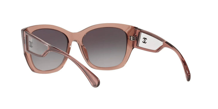 Pink transparent butterfly sunglasses with gradient lenses — Chanel | Endless UAE