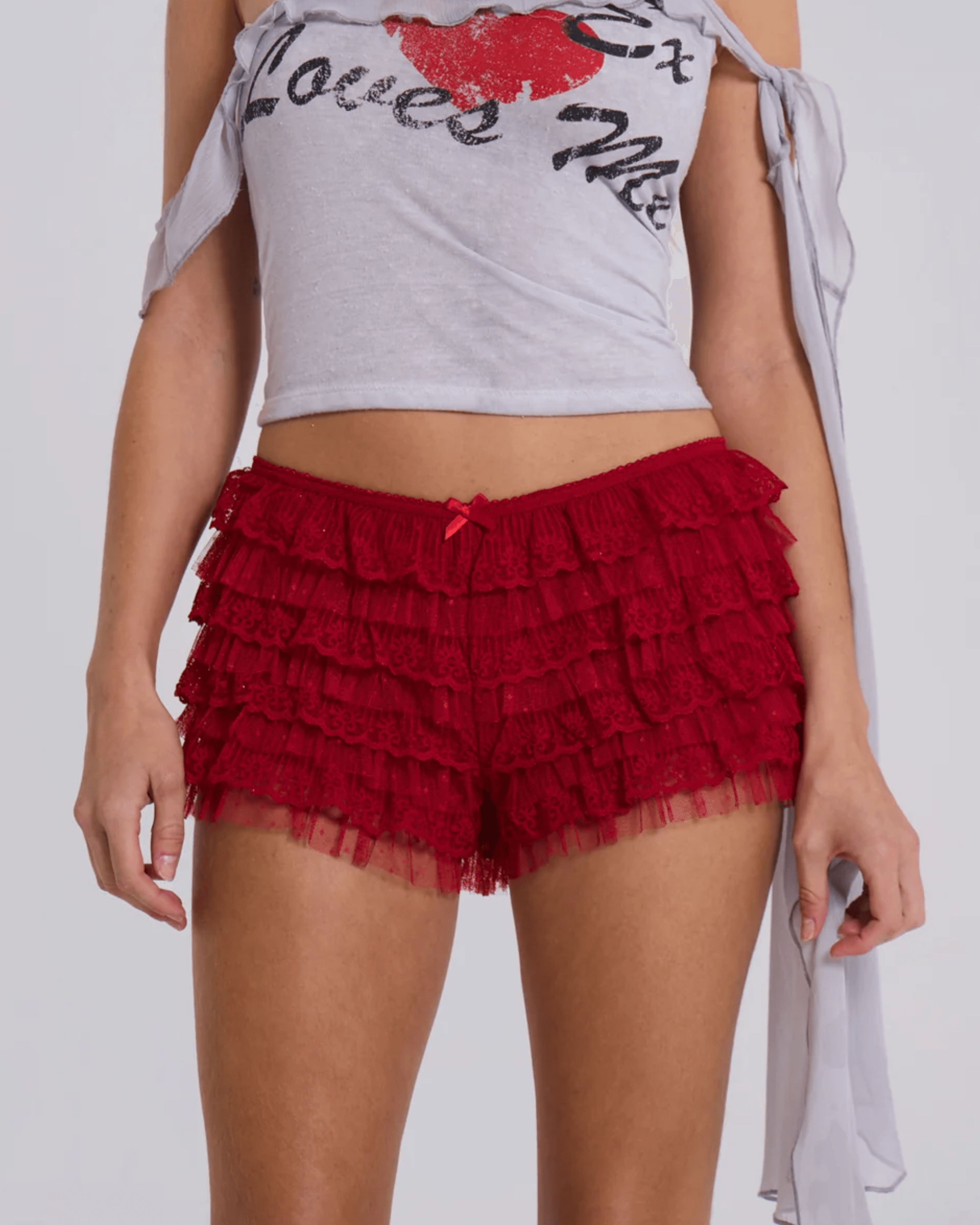 Rhea Lace Bloomer Shorts - Endless - UAE Rental and Resale for Women's Fashion