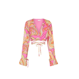 Rheanna Wrap Around Cropped Shirt - Endless - UAE Rental and Resale for Women's Fashion