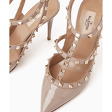 Rockstud 100 Caged Pumps in Patent Leather - Endless - UAE Rental and Resale for Women's Fashion
