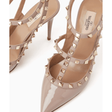 Rockstud 100 Caged Pumps in Patent Leather - Endless - UAE Rental and Resale for Women's Fashion