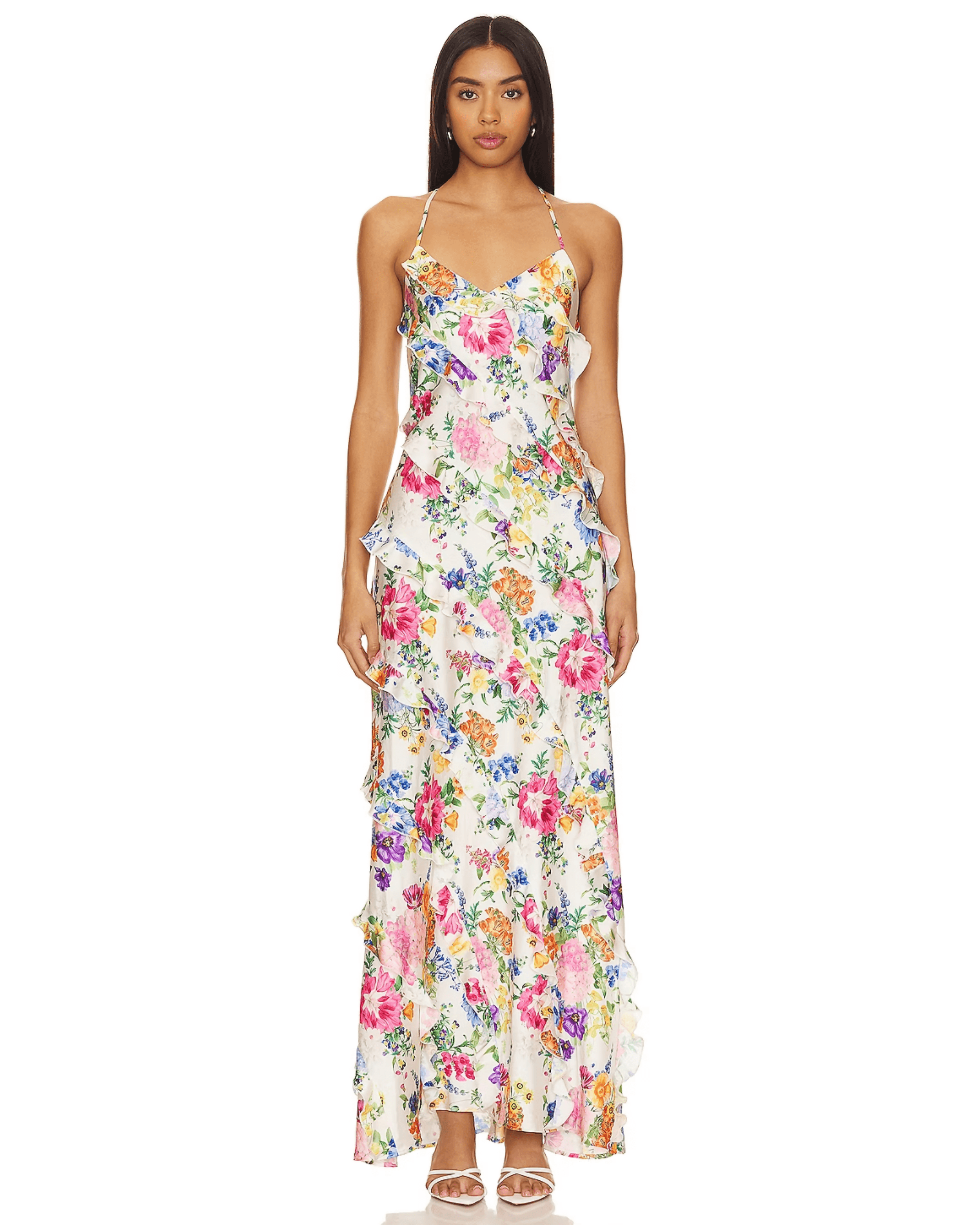 Romance Pleated Maxi Dress - Endless - UAE Rental and Resale for Women's Fashion