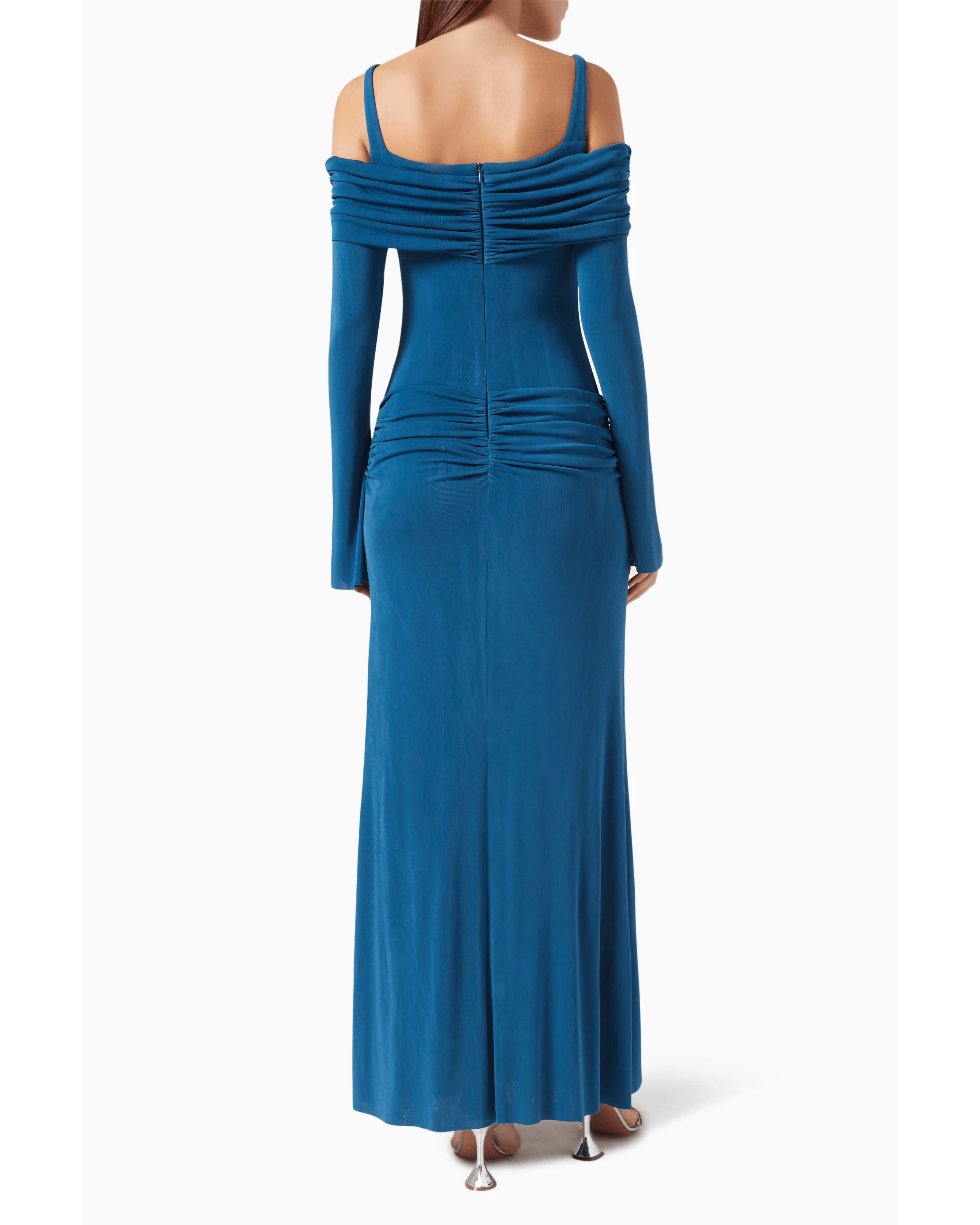 Rosa Draped Maxi Dress In Navy - Endless - UAE Rental and Resale for Women's Fashion