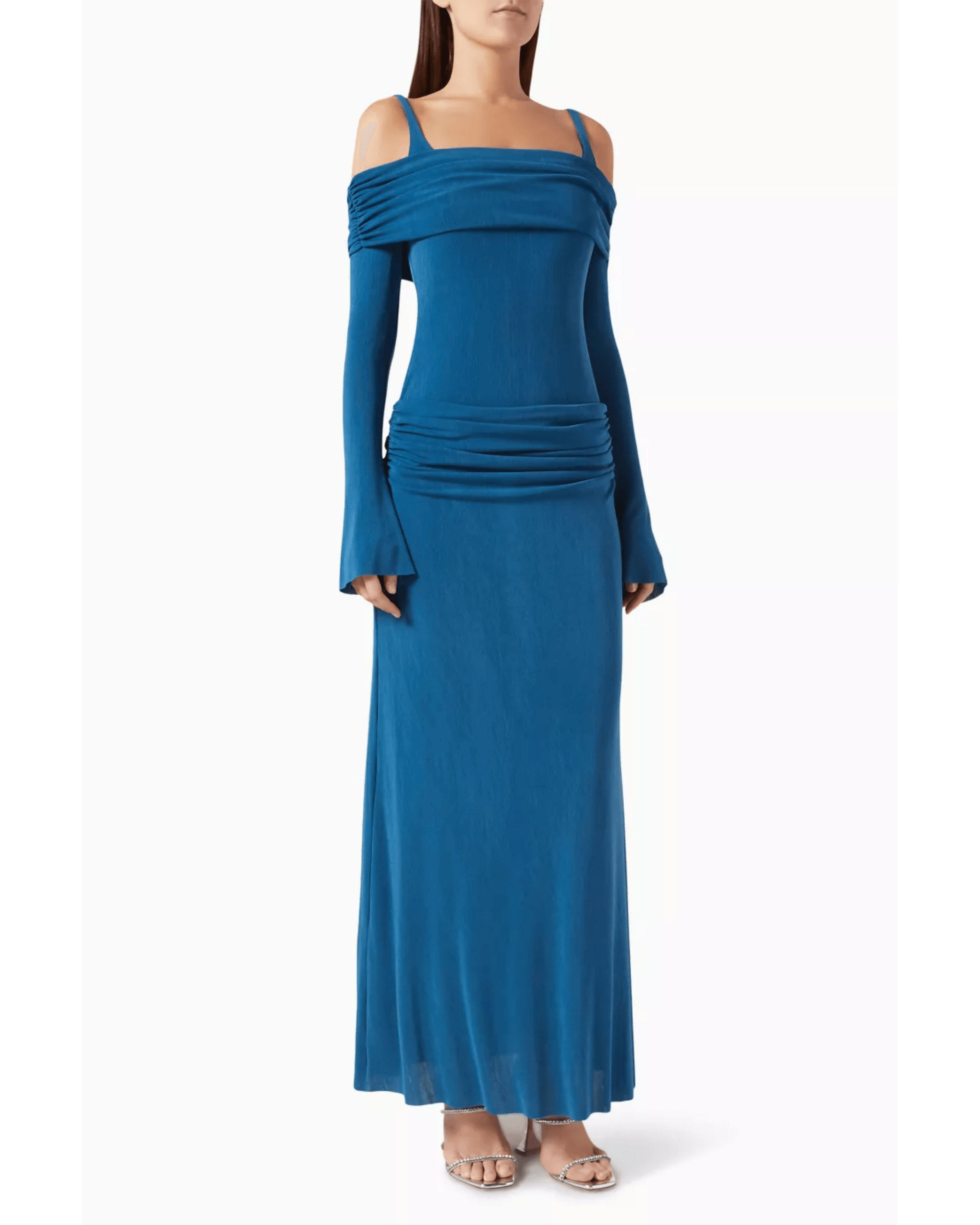 Rosa Draped Maxi Dress In Navy - Endless - UAE Rental and Resale for Women's Fashion