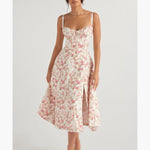 Rose Print Bustier Sundress - Endless - UAE Rental and Resale for Women's Fashion