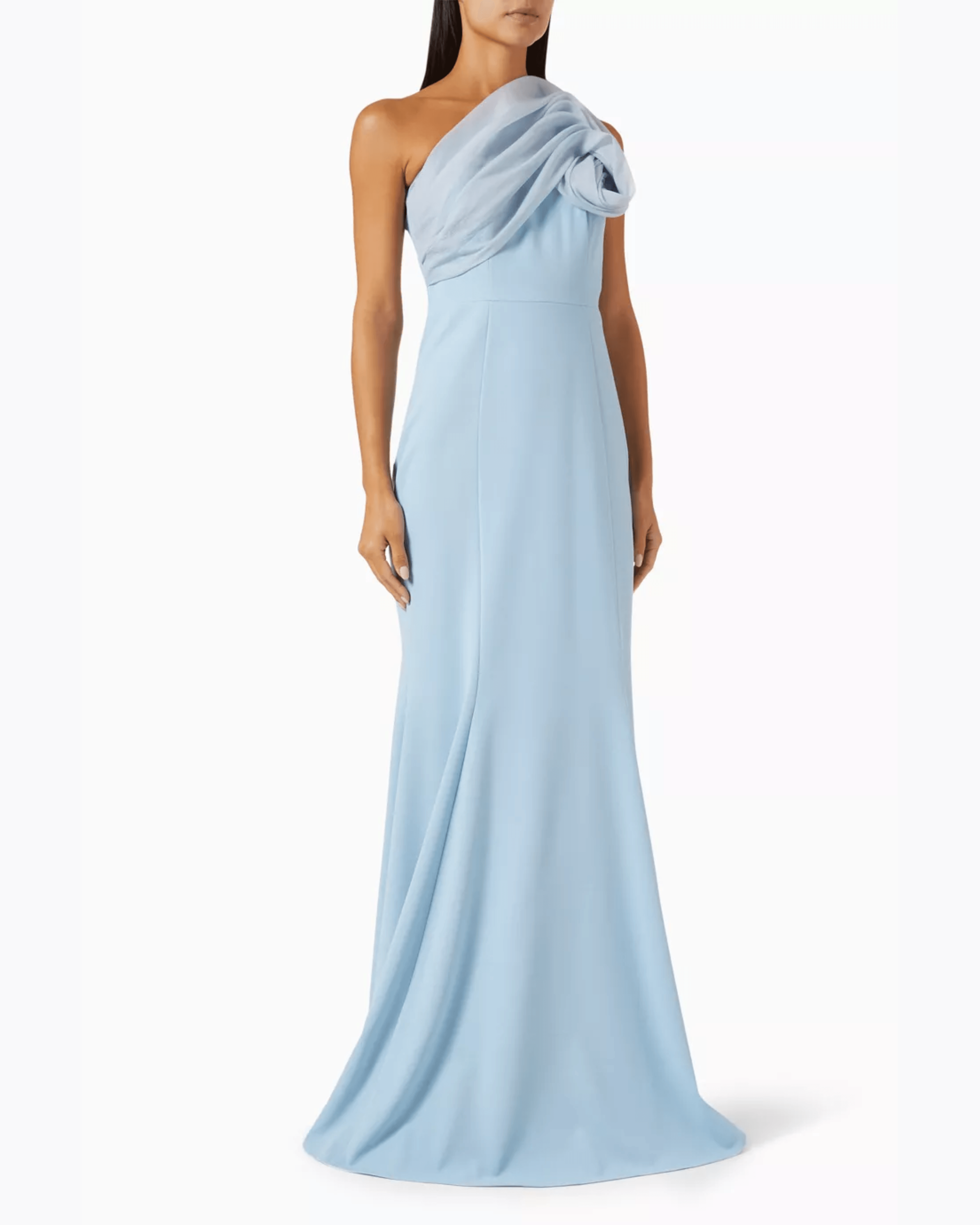 Rosette One-shoulder Gown - Endless - UAE Rental and Resale for Women's Fashion