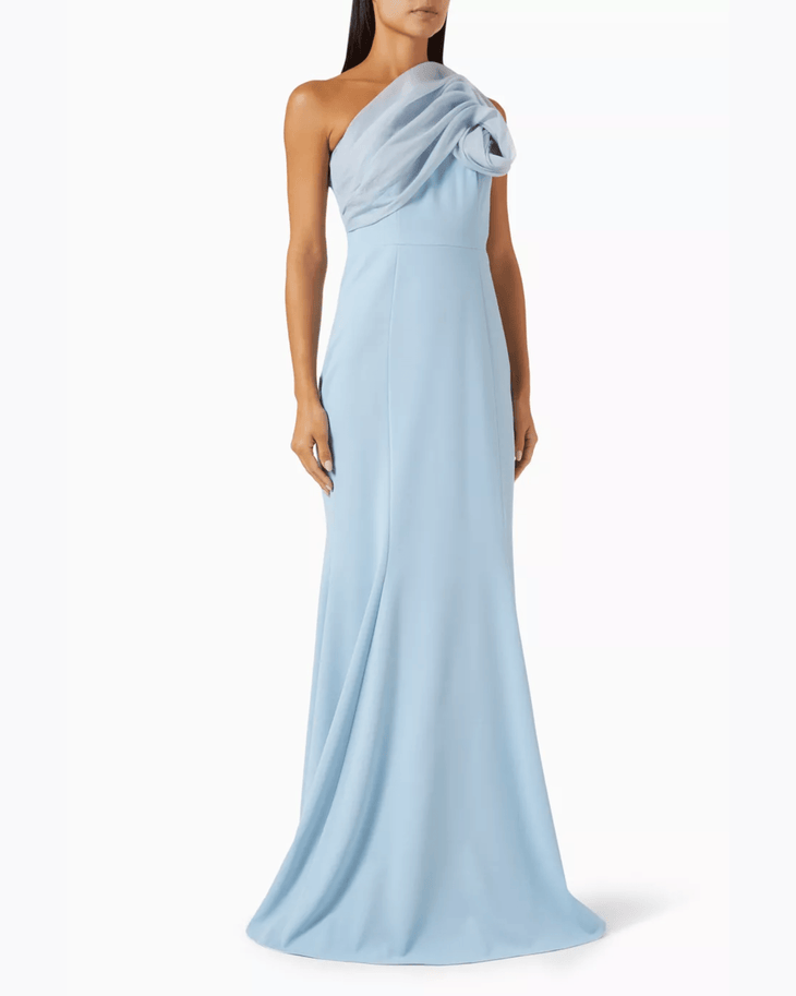 Rosette One-shoulder Gown - Endless - UAE Rental and Resale for Women's Fashion