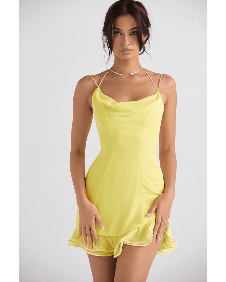 Rossella Buttercup Ruffle Mini Dress - Endless - UAE Rental and Resale for Women's Fashion