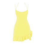 Rossella Buttercup Ruffle Mini Dress - Endless - UAE Rental and Resale for Women's Fashion