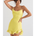 Rossella Buttercup Ruffle Mini Dress - Endless - UAE Rental and Resale for Women's Fashion