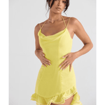 Rossella Buttercup Ruffle Mini Dress - Endless - UAE Rental and Resale for Women's Fashion