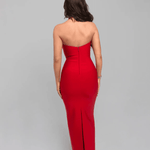 Ruby Red Festivity Maxi Dress - Endless - UAE Rental and Resale for Women's Fashion