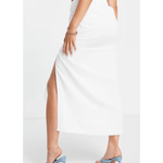 Ruched Drawstring Slip Midi Skirt - Endless - UAE Rental and Resale for Women's Fashion