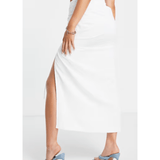 Ruched Drawstring Slip Midi Skirt - Endless - UAE Rental and Resale for Women's Fashion