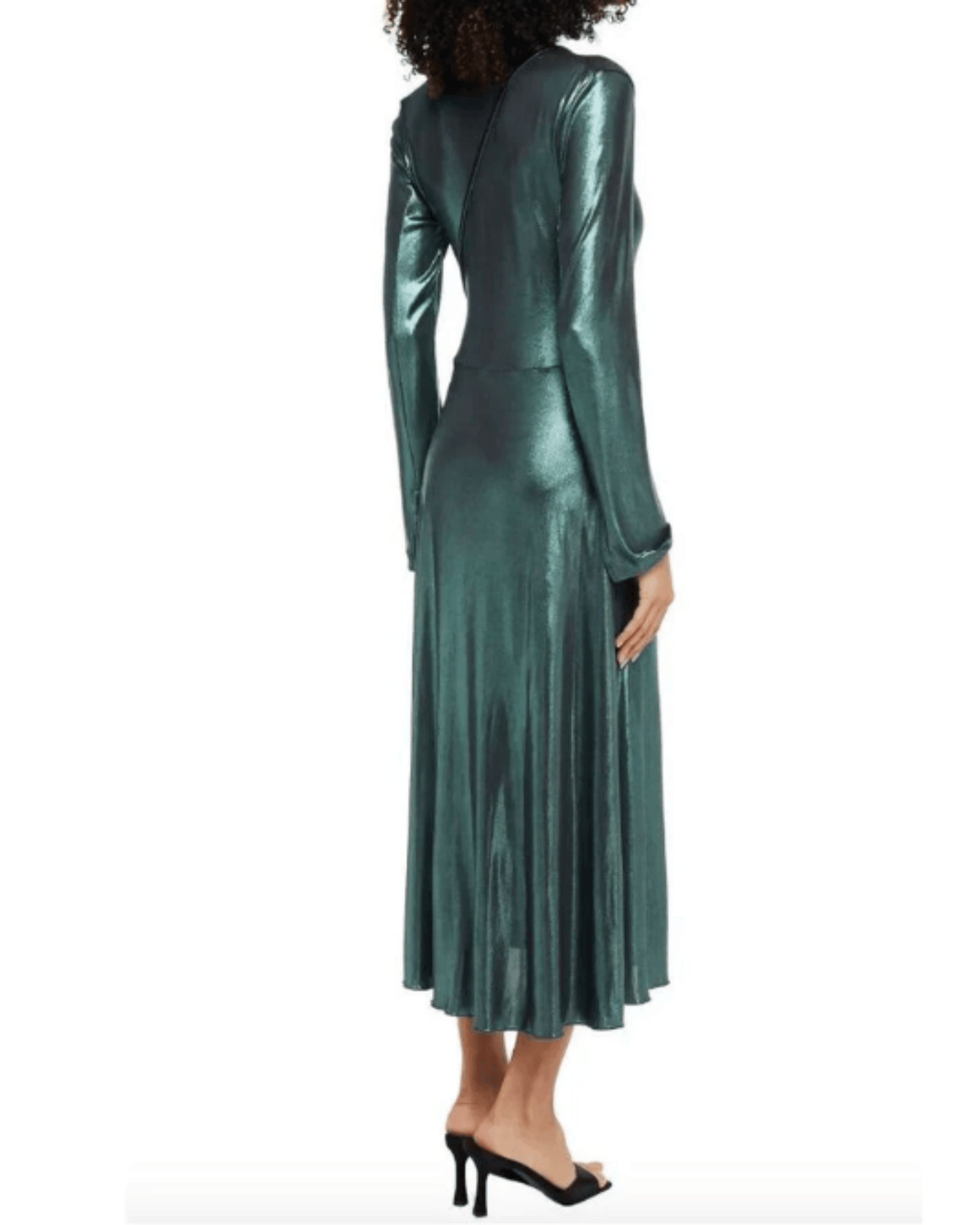 Ruched stretch-lame midi dress - Endless - UAE Rental and Resale for Women's Fashion