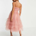 Ruched Tiered Midaxi Dress in Blush - Endless - UAE Rental and Resale for Women's Fashion