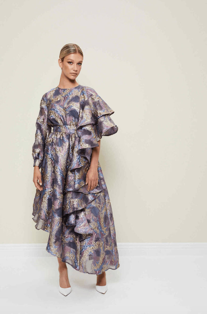 Ruffle Asymmetrical Dress - Endless - UAE Rental and Resale for Women's Fashion