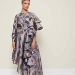 Ruffle Asymmetrical Dress - Endless - UAE Rental and Resale for Women's Fashion