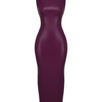 Sahara Merlot Vegan Leather Maxi Dress - Endless - UAE Rental and Resale for Women's Fashion